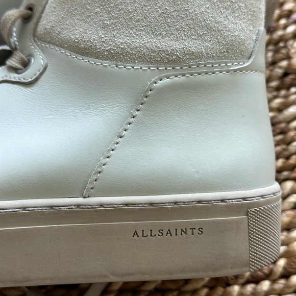 All Saints Gray High-Top Sneakers- size 41 - Picture 1 of 9